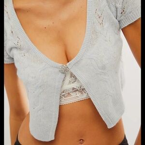 Love Shack Fancy Elba Crop Cardigan